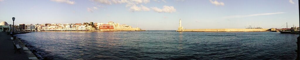 Picture of Venetian harbor in Chania